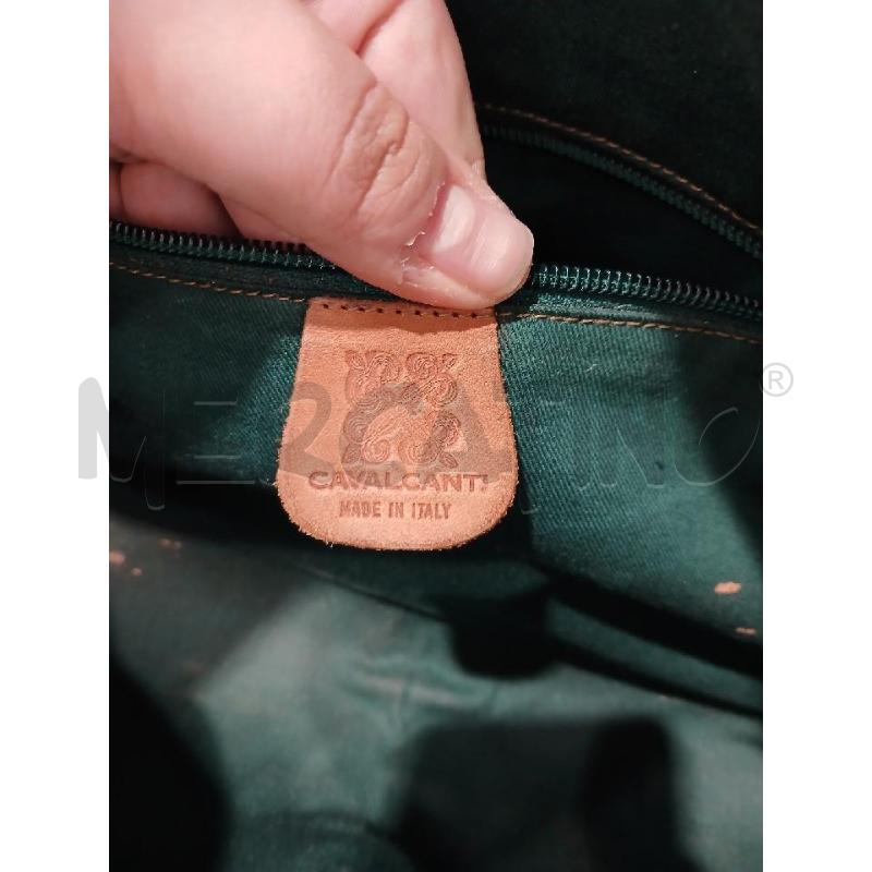 BORSA DONNA CAVALCANTI NERA MARRONE PELLE (NO TRACOLLA) | Mercatino dell'Usato Salerno fratte 5