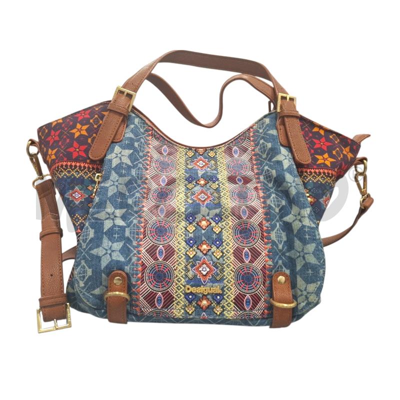 BORSA DONNA DESIGUAL FANT. AZZURRA GIALLA ROSSA | Mercatino dell'Usato Salerno fratte 1