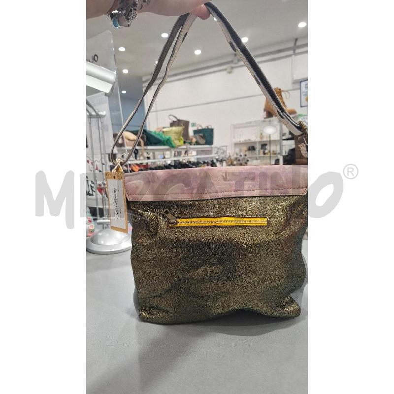 BORSA DONNA EBARRITO PELLE MULTICOLOR DESIGN SPORT. MOTIVO GEOM. ROSSO/NERO | Mercatino dell'Usato Salerno fratte 2