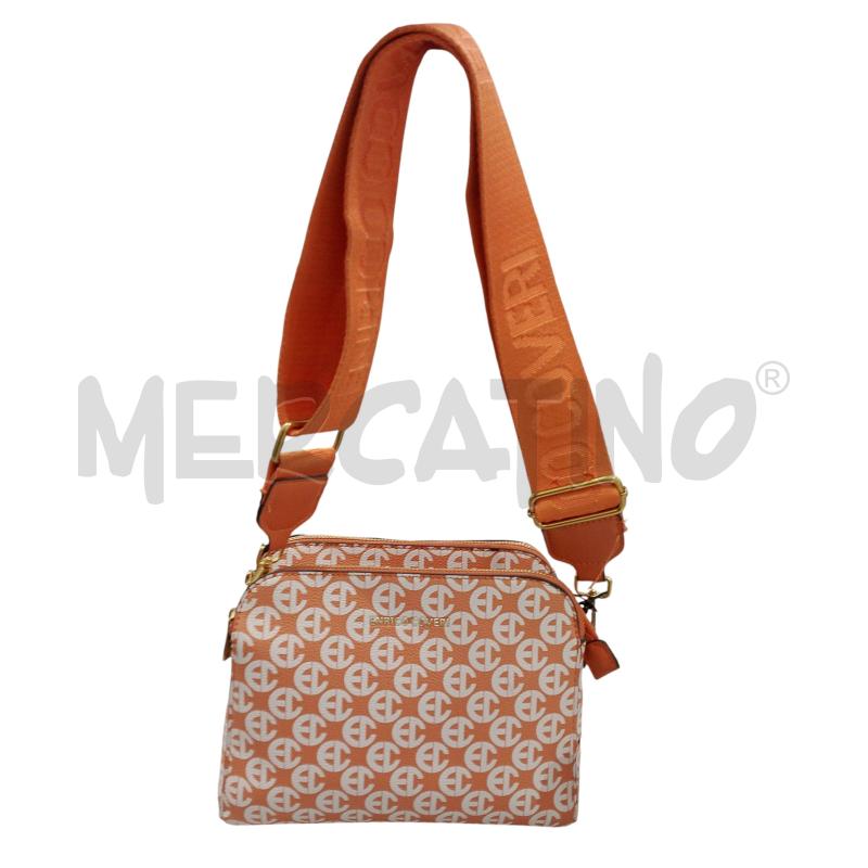 BORSA DONNA ENRICO COVERI ARANCIO EC BIANCHE | Mercatino dell'Usato Salerno fratte 1
