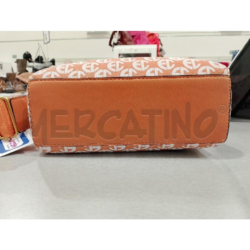 BORSA DONNA ENRICO COVERI ARANCIO EC BIANCHE | Mercatino dell'Usato Salerno fratte 3