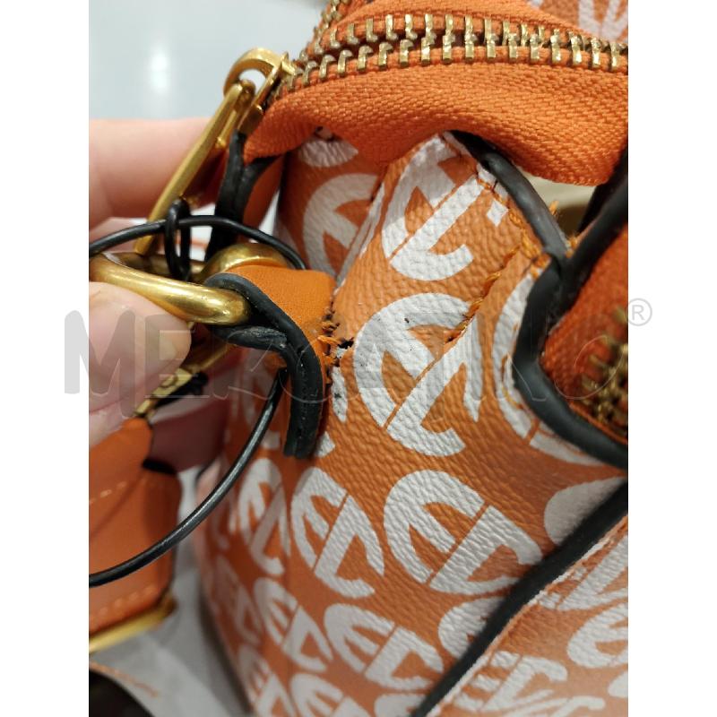BORSA DONNA ENRICO COVERI ARANCIO EC BIANCHE | Mercatino dell'Usato Salerno fratte 5