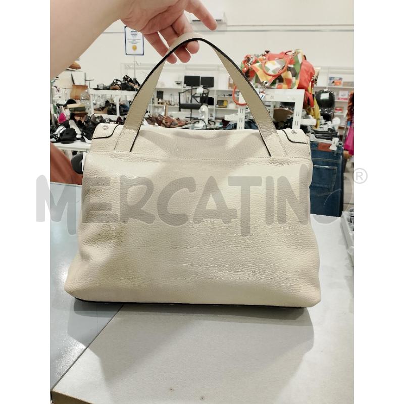 BORSA DONNA GATTINONI 100% PELLE BEIGE CHIARO CON TRACOLLA | Mercatino dell'Usato Salerno fratte 2