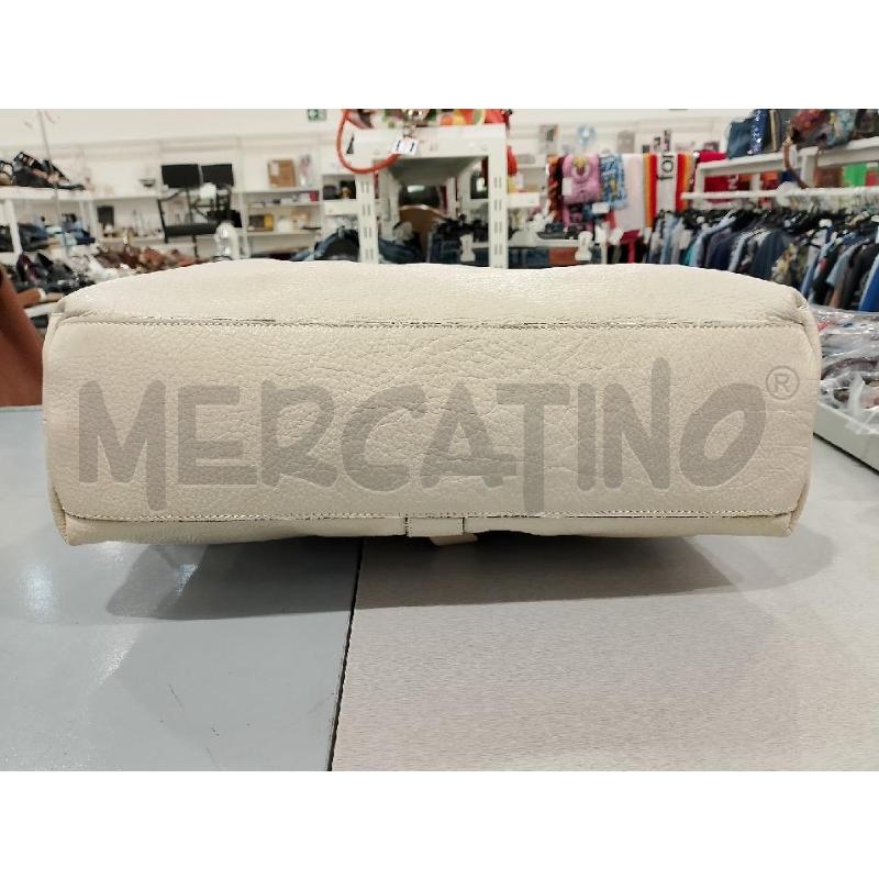 BORSA DONNA GATTINONI 100% PELLE BEIGE CHIARO CON TRACOLLA | Mercatino dell'Usato Salerno fratte 3