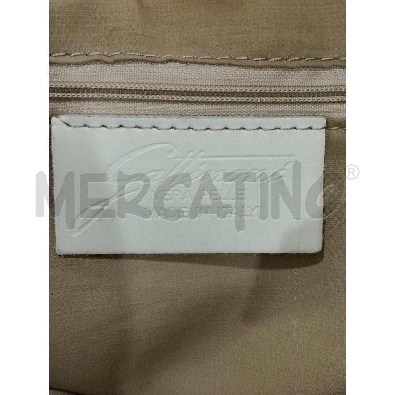 BORSA DONNA GATTINONI 100% PELLE BEIGE CHIARO CON TRACOLLA | Mercatino dell'Usato Salerno fratte 5