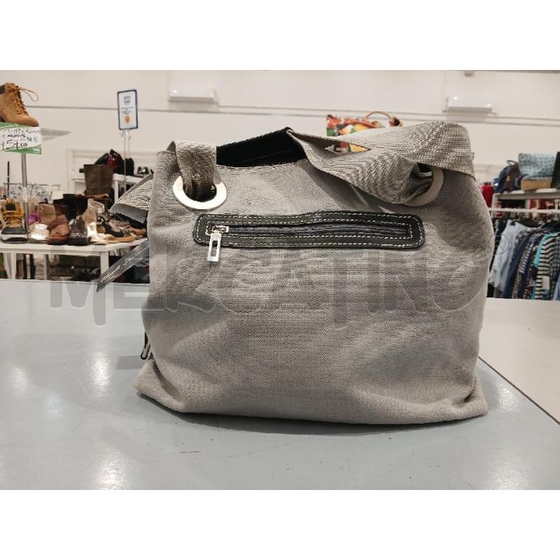 BORSA DONNA GENUINE LEATHER GRIGIA  | Mercatino dell'Usato Salerno fratte 3