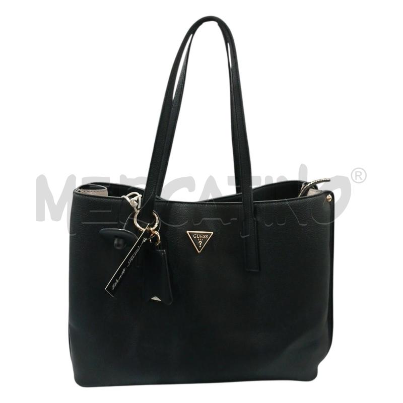 BORSA DONNA GUESS DONNA MERIDIAN TOTE NERA COME NUOVA | Mercatino dell'Usato Salerno fratte 1