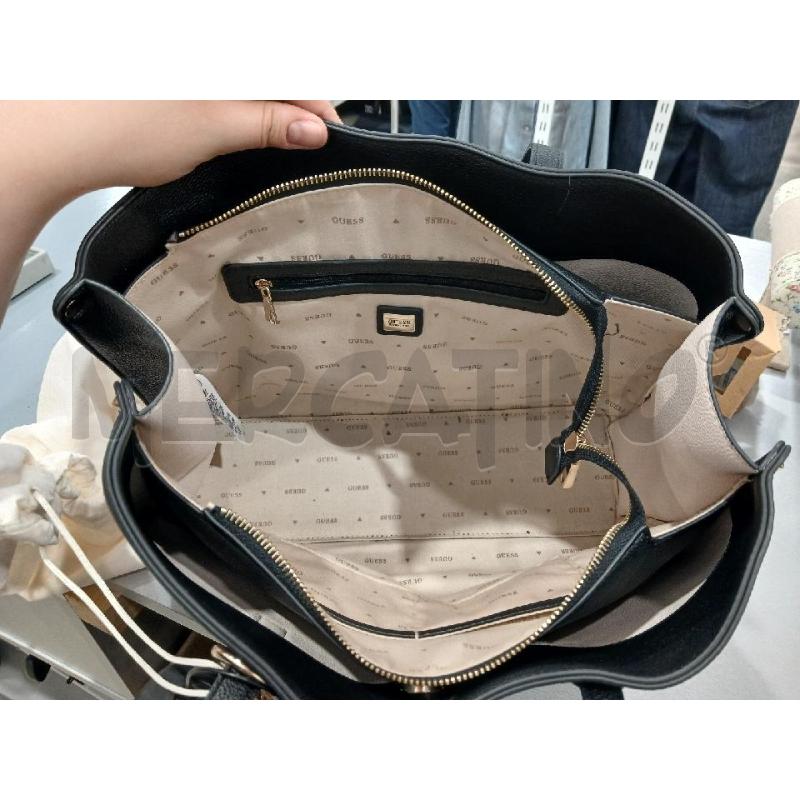 BORSA DONNA GUESS DONNA MERIDIAN TOTE NERA COME NUOVA | Mercatino dell'Usato Salerno fratte 4