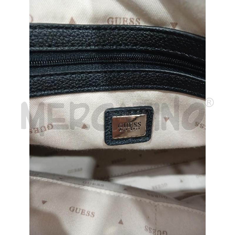 BORSA DONNA GUESS DONNA MERIDIAN TOTE NERA COME NUOVA | Mercatino dell'Usato Salerno fratte 5