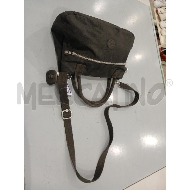 BORSA DONNA KIPLING NERA IN TESSUTO CON ACCESSORIO | Mercatino dell'Usato Salerno fratte 4