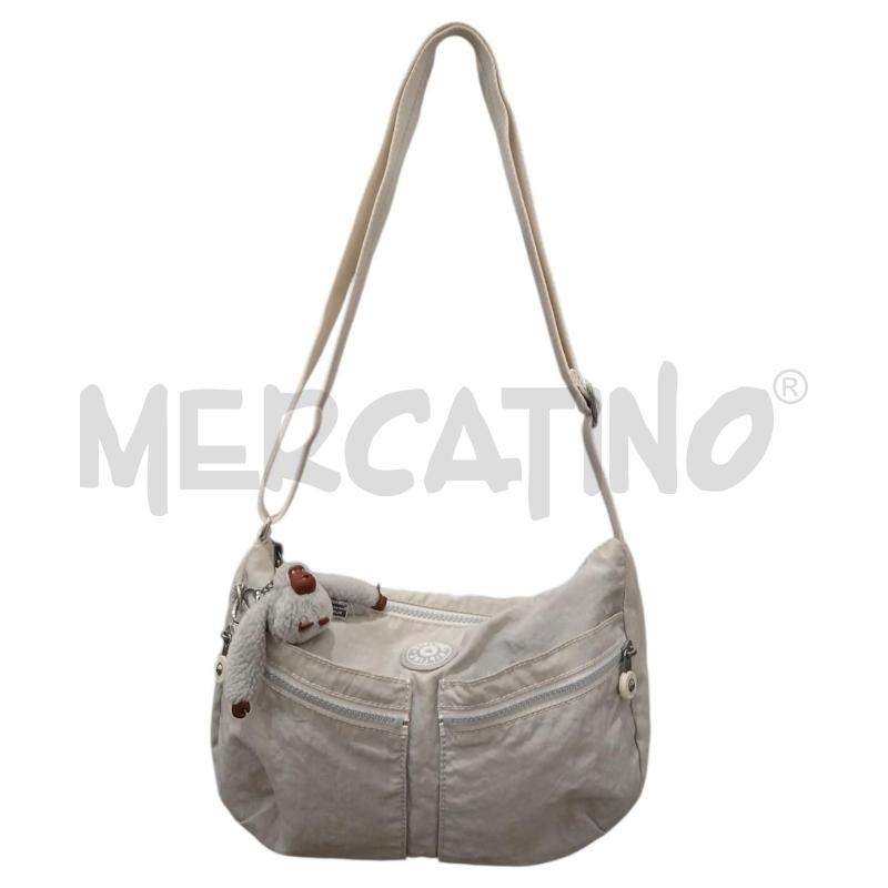 BORSA DONNA KIPLIN GRIGIA CON ACCESSORIO | Mercatino dell'Usato Salerno fratte 1