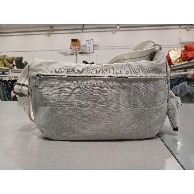 BORSA DONNA KIPLIN GRIGIA CON ACCESSORIO | Mercatino dell'Usato Salerno fratte 2