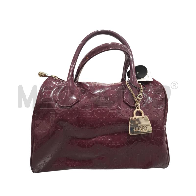 BORSA DONNA LIU JO BAULETTO VERNICE BORDEAUX | Mercatino dell'Usato Salerno fratte 1
