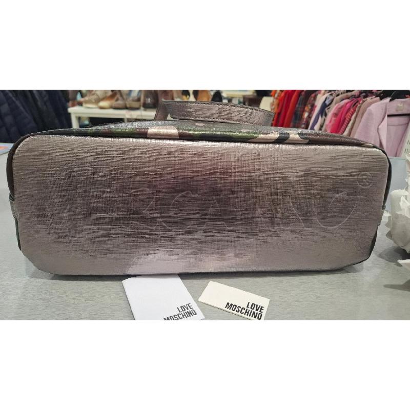 BORSA DONNA LOVE MOSCHINO SHOPPER MIMETICA MILITARE | Mercatino dell'Usato Salerno fratte 3