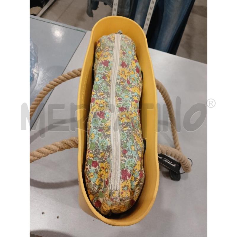 BORSA DONNA O BAG GIALLA MANIGI CORDA | Mercatino dell'Usato Salerno fratte 4