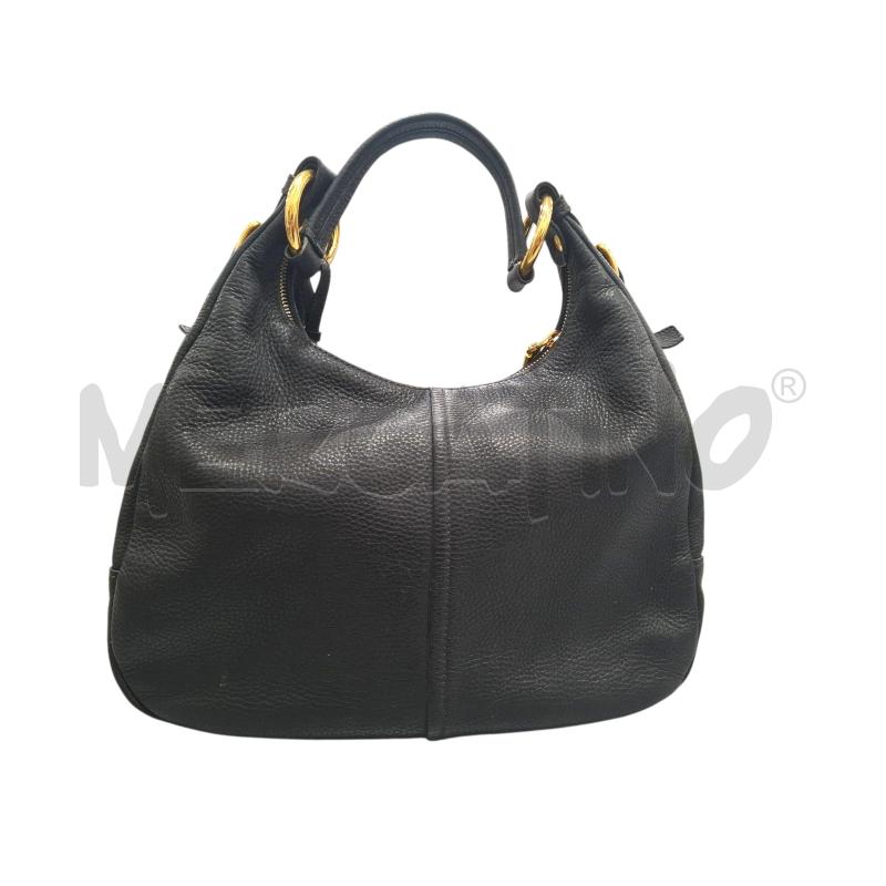 BORSA DONNA PRADA PELLE NERA HOBOA SPALLA | Mercatino dell'Usato Salerno fratte 2