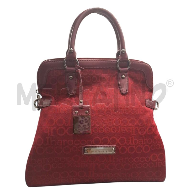 BORSA DONNA ROCCO BAROCCO ROSSA TESSUTO (NO TRACOLLA) | Mercatino dell'Usato Salerno fratte 1