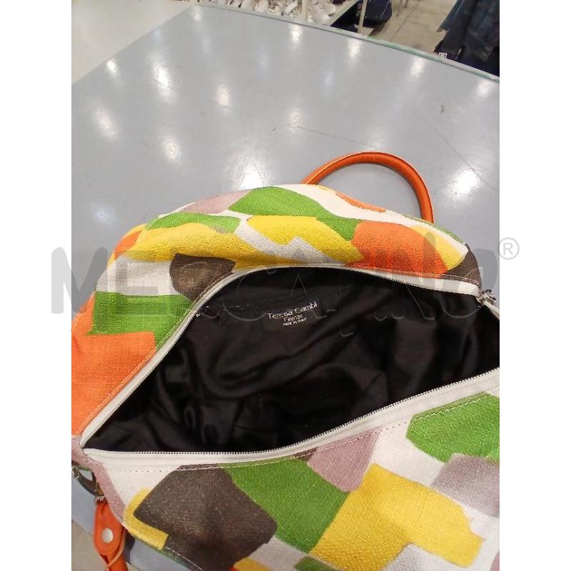 BORSA DONNA TERESA CAMBI FIRENZE TESSUTO MULTICOLOR | Mercatino dell'Usato Salerno fratte 4