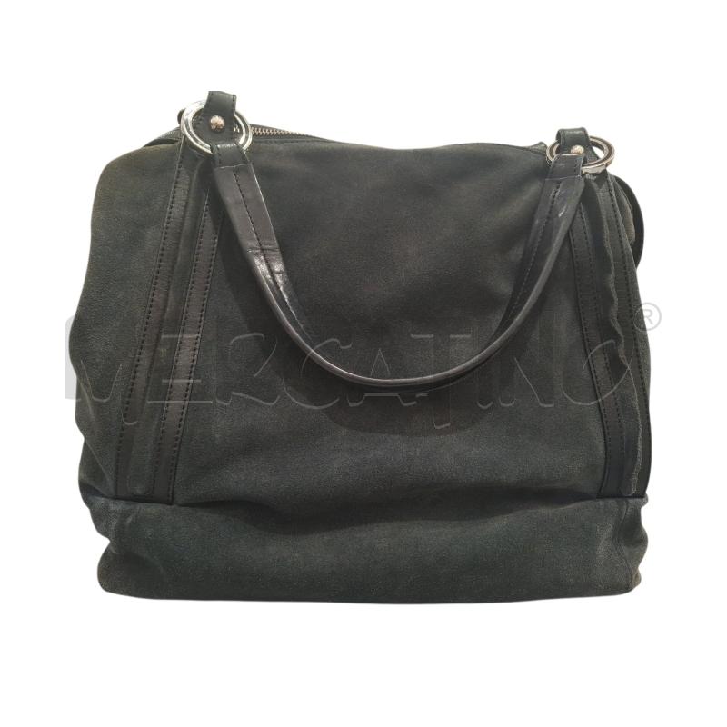 BORSA DONNA TOSCA BLU PELLE GRIGIO ANTRACITE | Mercatino dell'Usato Salerno fratte 1
