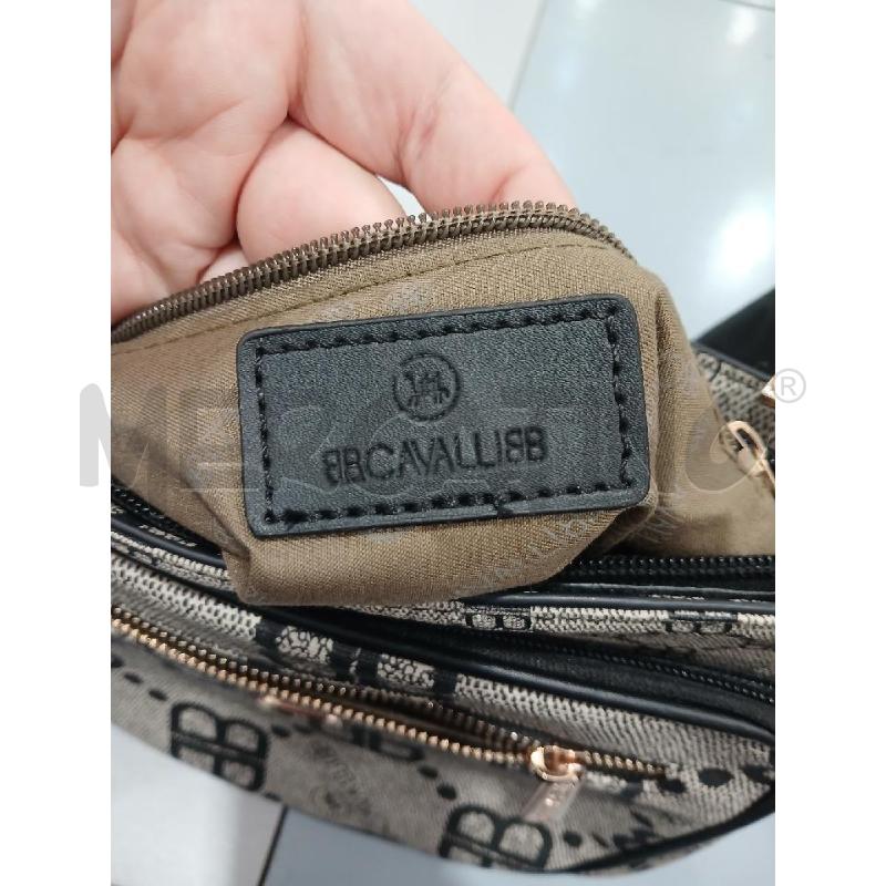 BORSETTA DONNA B. CAVALLI TESSUTO RICH. NERI METALLERIA DORATA | Mercatino dell'Usato Salerno fratte 4