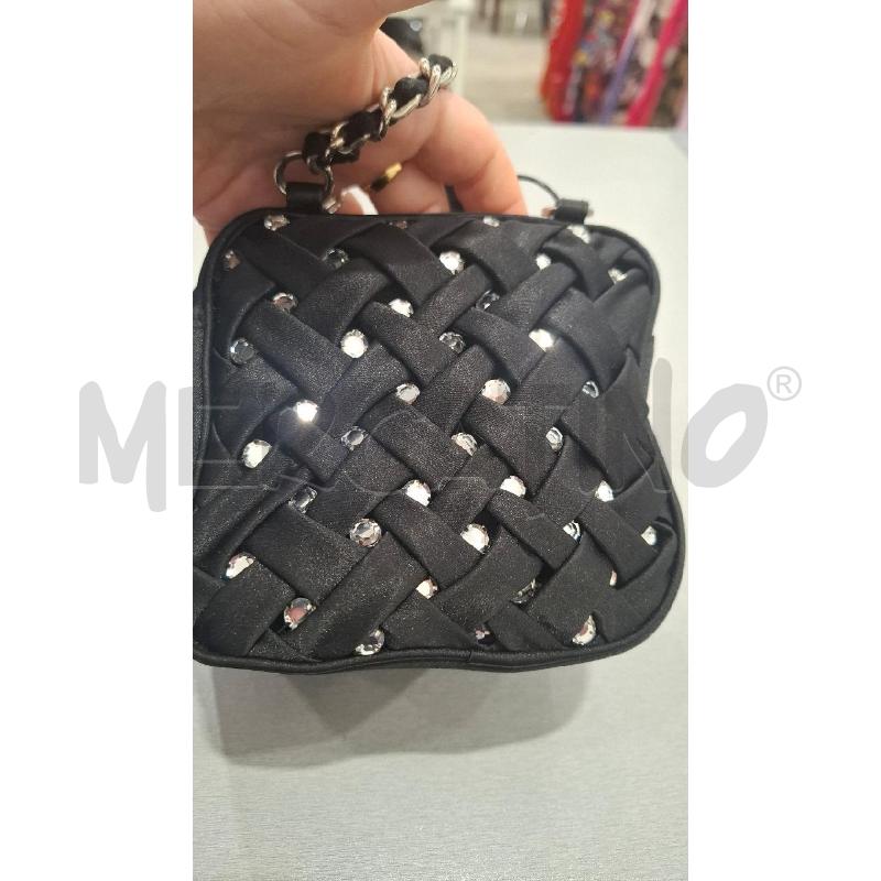 BORSETTA DONNA TOSCA BLU NERA BRILL. APPL. | Mercatino dell'Usato Salerno fratte 5