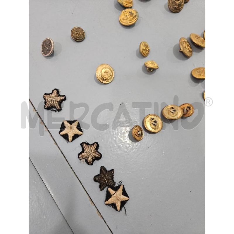 BOTTONI REGIO ESERCITO VARIE ANNATE PZ. 30 + 5 STELLETTE  | Mercatino dell'Usato Salerno fratte 2