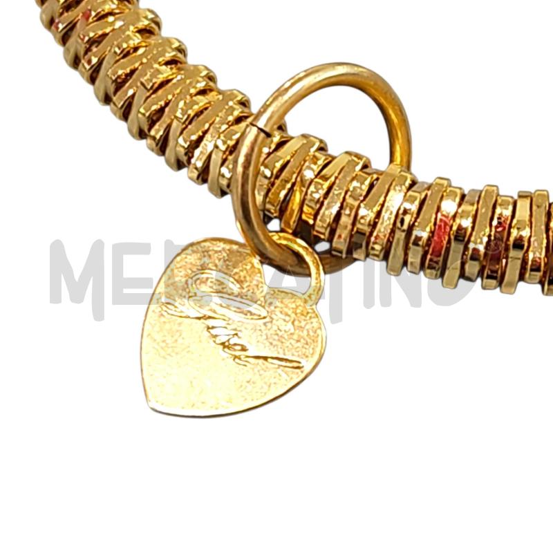 BRACCIALE GISEL DORATO CON CIONDOLO MONOGRAMMA FIORE  | Mercatino dell'Usato Salerno fratte 3