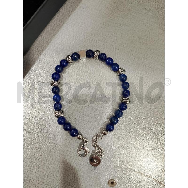 BRACCIALE LUCA BARRA PIETRE BLU NUOVO IN SCATOLA | Mercatino dell'Usato Salerno fratte 3