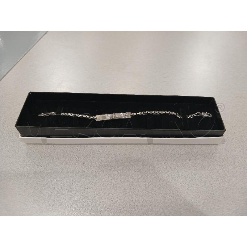 BRACCIALE LUCA BARRA PLACCA J ACCIAIO | Mercatino dell'Usato Salerno fratte 2
