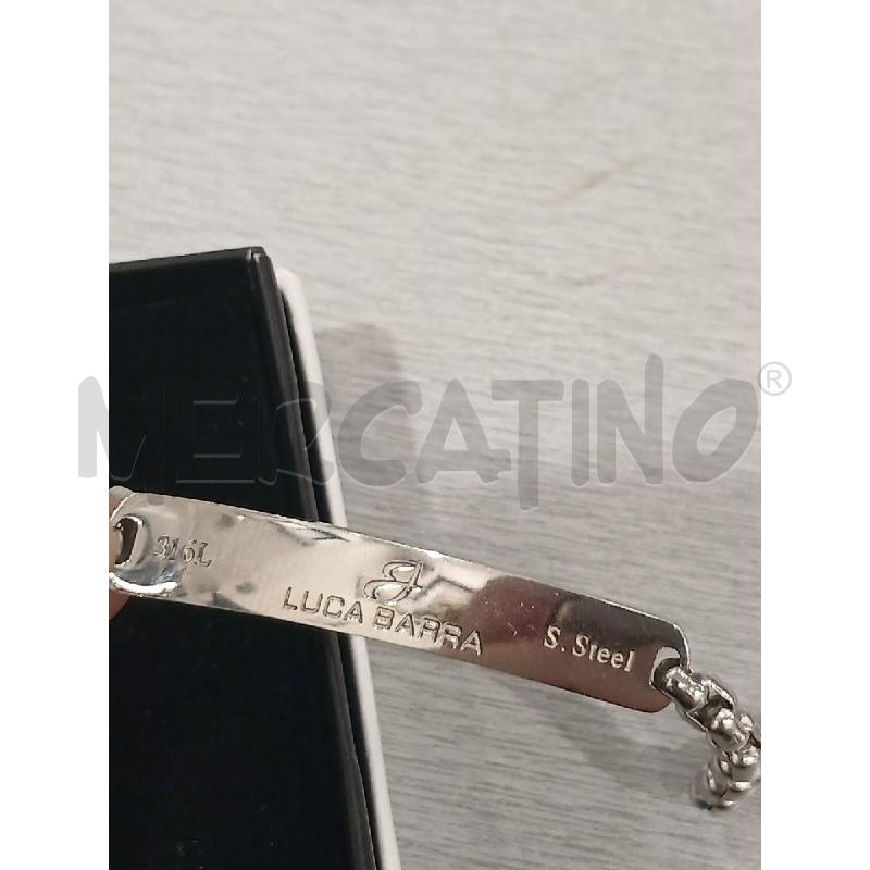 BRACCIALE LUCA BARRA PLACCA J ACCIAIO | Mercatino dell'Usato Salerno fratte 3