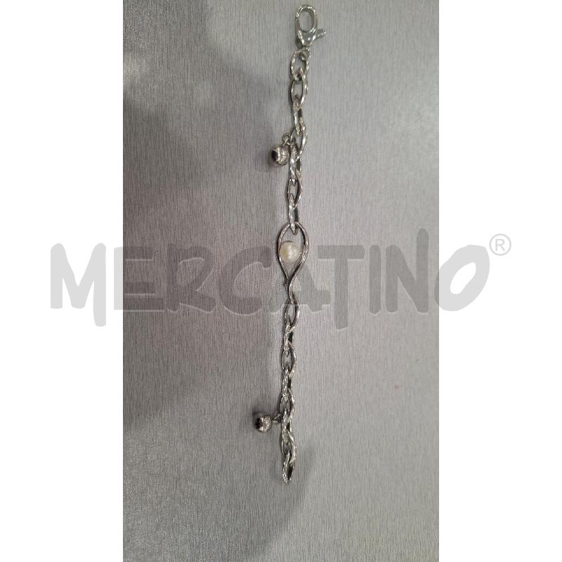 BRACCIALE MORELLATO ACCIAIO CON PERLA COLTIVATA  | Mercatino dell'Usato Salerno fratte 2