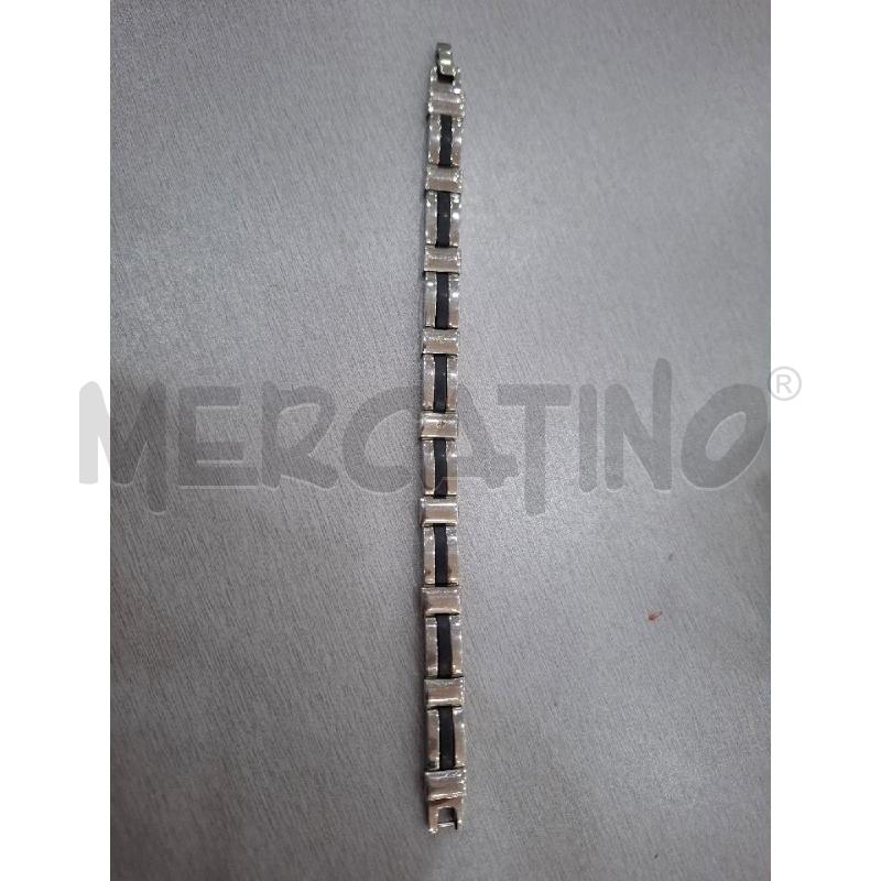 BRACCIALE U NERO ACCIAIO RIGH | Mercatino dell'Usato Salerno fratte 2