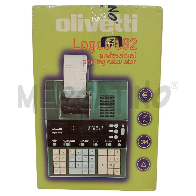 CALCOLATRICE OLIVETTI LOGOS 582 | Mercatino dell'Usato Salerno fratte 1