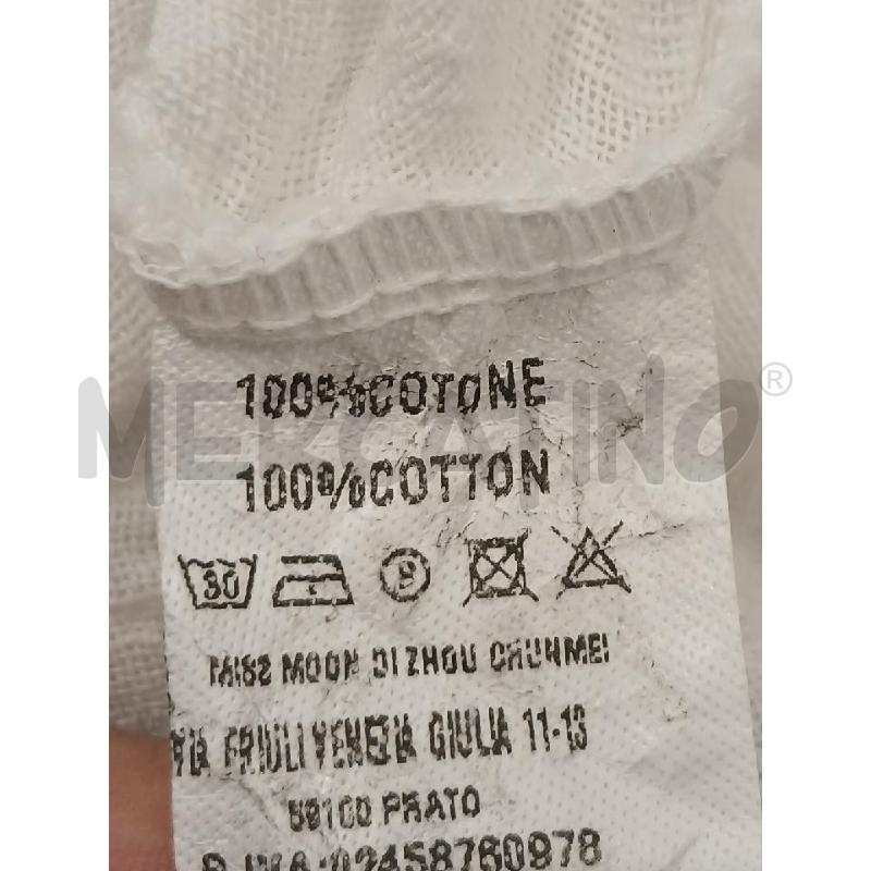 CAMICIA DONNA 100X100 COTONE BIANCA TG.U | Mercatino dell'Usato Salerno fratte 3