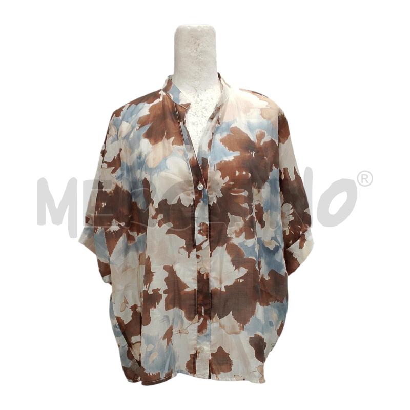 CAMICIA DONNA ANYPLACE FANT MARRONE BEIGE CEL. | Mercatino dell'Usato Salerno fratte 1