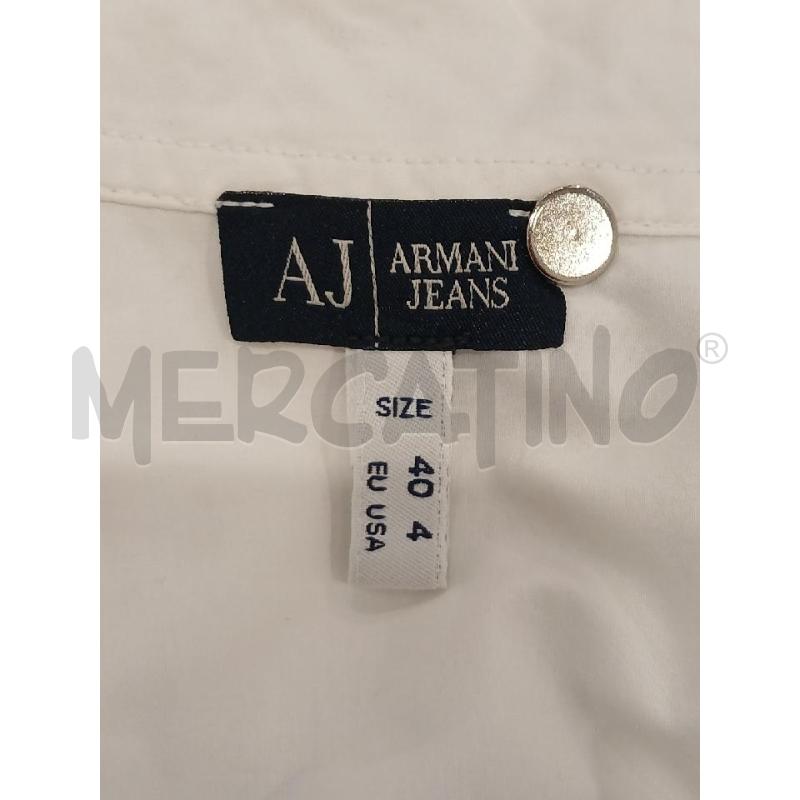 CAMICIA DONNA ARMANI JEANS BIANCA COTONE | Mercatino dell'Usato Salerno fratte 3