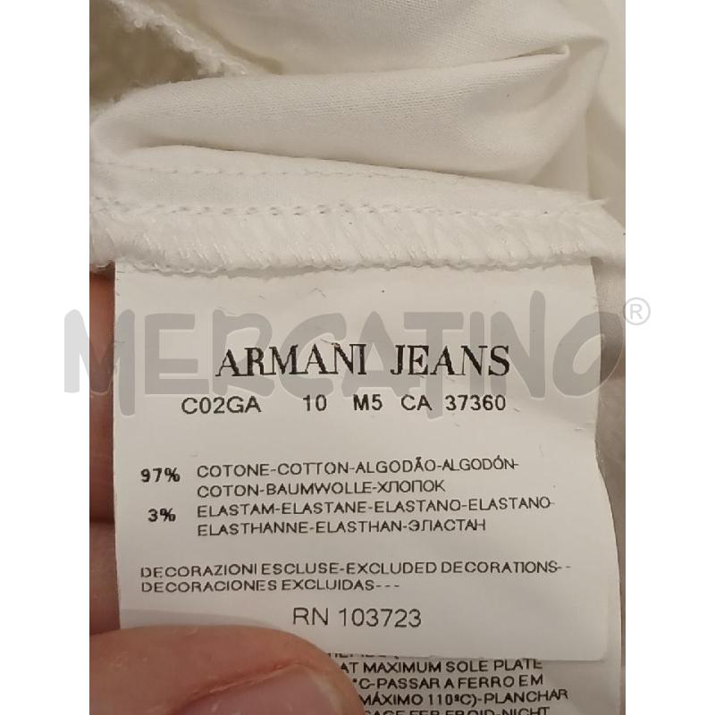 CAMICIA DONNA ARMANI JEANS BIANCA COTONE | Mercatino dell'Usato Salerno fratte 4
