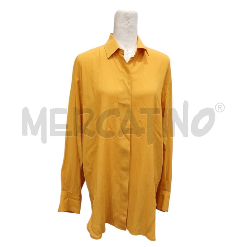 CAMICIA DONNA BLANCA VITA GIALLA MISTO SETA | Mercatino dell'Usato Salerno fratte 1