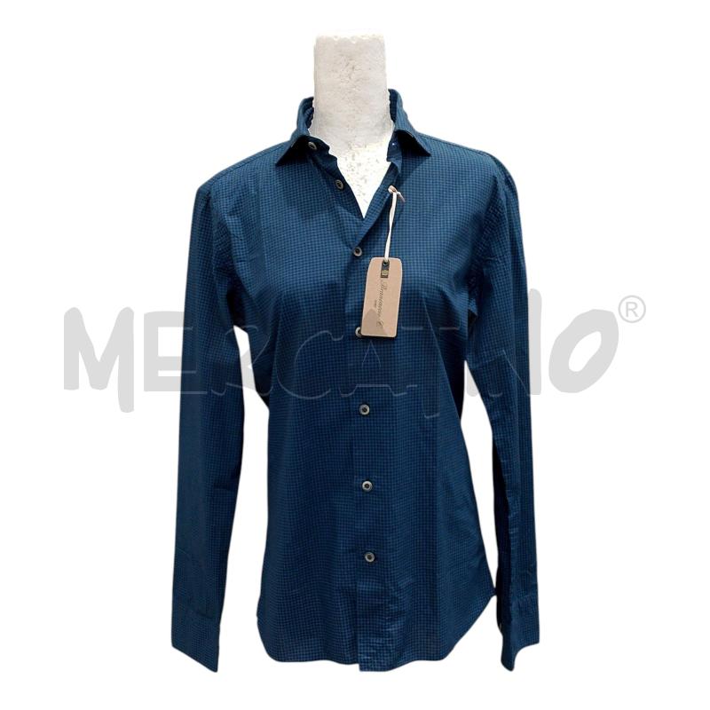 CAMICIA DONNA BRANCACCIO BLU POIS NERI NUOVA CARTELLINATA | Mercatino dell'Usato Salerno fratte 1
