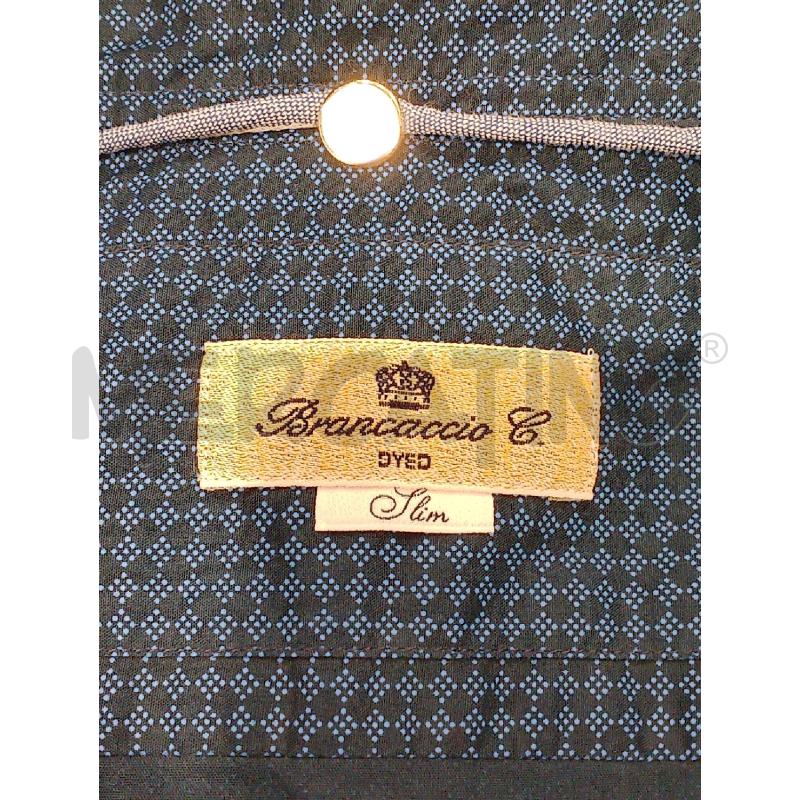 CAMICIA DONNA BRANCACCIO BLU POIS NERI NUOVA CARTELLINATA | Mercatino dell'Usato Salerno fratte 3