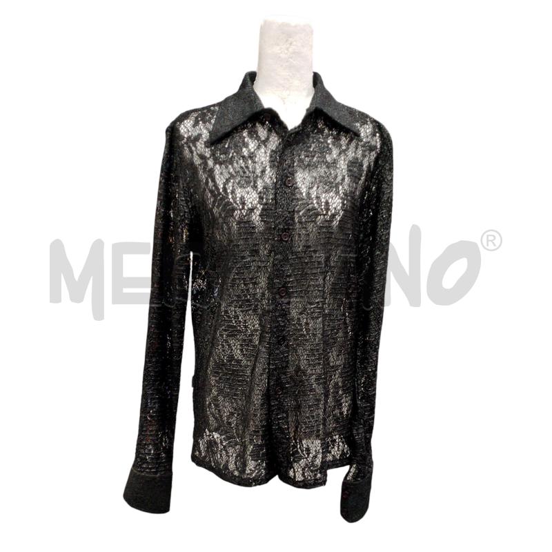 CAMICIA DONNA CELELSTINO MUNOZ TRAFORATA NERA TG L | Mercatino dell'Usato Salerno fratte 1