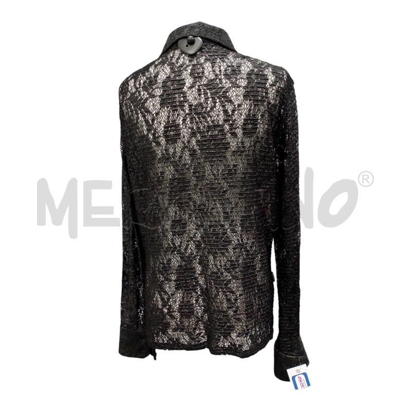 CAMICIA DONNA CELELSTINO MUNOZ TRAFORATA NERA TG L | Mercatino dell'Usato Salerno fratte 2