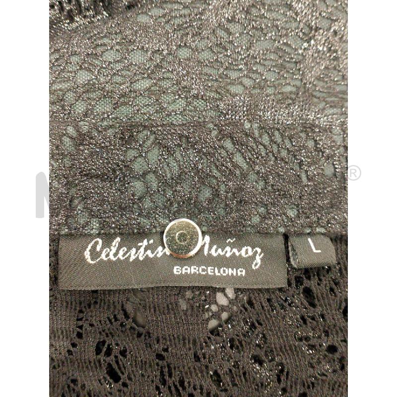 CAMICIA DONNA CELELSTINO MUNOZ TRAFORATA NERA TG L | Mercatino dell'Usato Salerno fratte 3