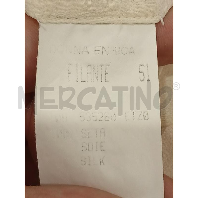 CAMICIA DONNA DONNA ENRICA 100% SETA TG 51 | Mercatino dell'Usato Salerno fratte 4