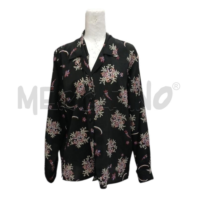 CAMICIA DONNA DONNA SETA IN SETA NERA FANT FIORI | Mercatino dell'Usato Salerno fratte 1