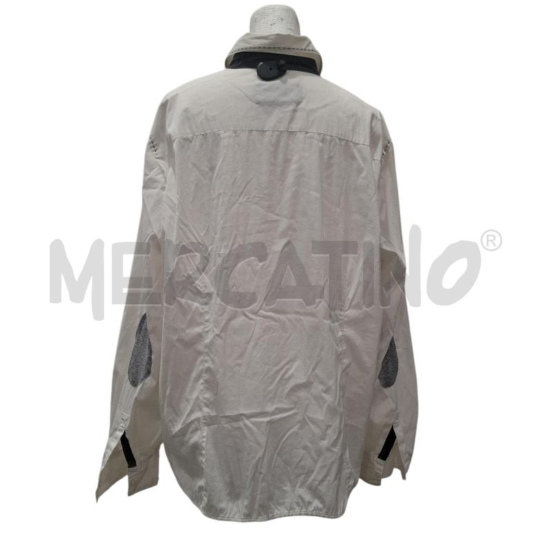 CAMICIA DONNA ELENA MIRO BIANCA DETT. GRIGI E NERI | Mercatino dell'Usato Salerno fratte 2
