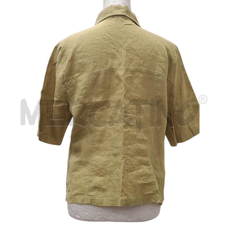 CAMICIA DONNA GABRIELLA VERDE ACIDO IN LINO | Mercatino dell'Usato Salerno fratte 2