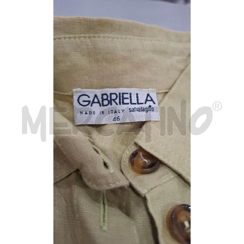CAMICIA DONNA GABRIELLA VERDE ACIDO IN LINO | Mercatino dell'Usato Salerno fratte 3