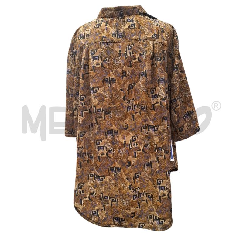 CAMICIA DONNA MASCARA MISTO SETA MARRONE SFUM. VIOLA | Mercatino dell'Usato Salerno fratte 2