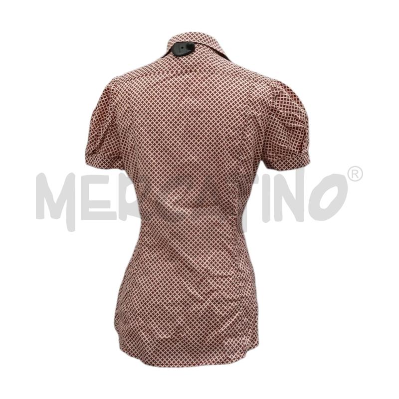 CAMICIA DONNA MCS FANT FIORI GEOMETRICI ROSSI COTONE | Mercatino dell'Usato Salerno fratte 2